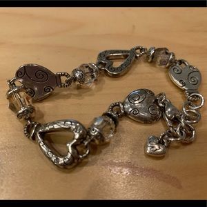 Brighton Hearts Bracelet with Swarovski Beads